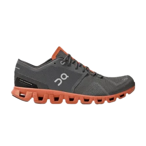 On Cloud X Grey And Orange Shoes - Entrena sin límites