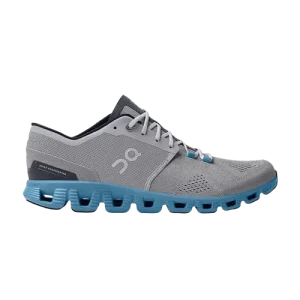 On Cloud X Shoes Grey On Blue - Nueva colección