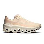 En Cloudmonster Void Rocío Marfil con detalles únicos en color crema y rocio y rendimiento de carrera de alta tecnología.
